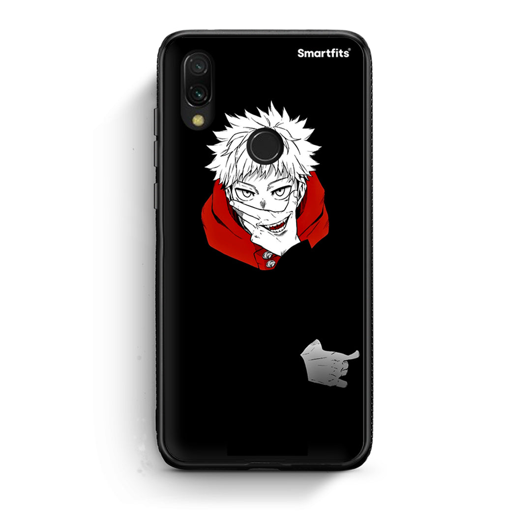 Xiaomi Redmi 7 Itadori Anime θήκη από τη Smartfits με σχέδιο στο πίσω μέρος και μαύρο περίβλημα | Smartphone case with colorful back and black bezels by Smartfits