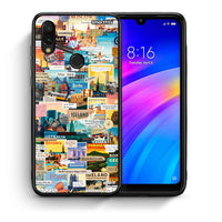 Thumbnail for Θήκη Xiaomi Redmi 7 Live To Travel από τη Smartfits με σχέδιο στο πίσω μέρος και μαύρο περίβλημα | Xiaomi Redmi 7 Live To Travel case with colorful back and black bezels