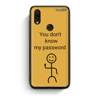 Thumbnail for Xiaomi Redmi 7 My Password Θήκη από τη Smartfits με σχέδιο στο πίσω μέρος και μαύρο περίβλημα | Smartphone case with colorful back and black bezels by Smartfits