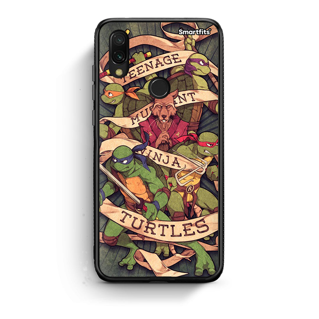 Xiaomi Redmi 7 Ninja Turtles θήκη από τη Smartfits με σχέδιο στο πίσω μέρος και μαύρο περίβλημα | Smartphone case with colorful back and black bezels by Smartfits