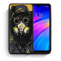 Thumbnail for Θήκη Xiaomi Redmi 7 Mask PopArt από τη Smartfits με σχέδιο στο πίσω μέρος και μαύρο περίβλημα | Xiaomi Redmi 7 Mask PopArt case with colorful back and black bezels