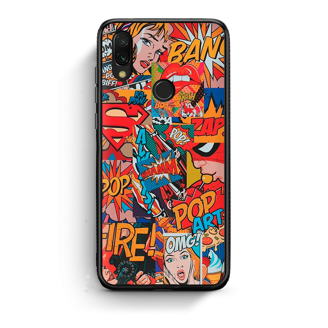 Xiaomi Redmi 7 PopArt OMG θήκη από τη Smartfits με σχέδιο στο πίσω μέρος και μαύρο περίβλημα | Smartphone case with colorful back and black bezels by Smartfits