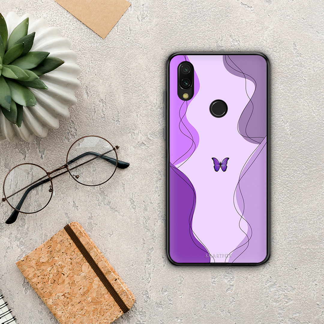 Purple Mariposa - Xiaomi Redmi 7 case