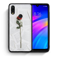 Thumbnail for Θήκη Xiaomi Redmi 7 Red Rose από τη Smartfits με σχέδιο στο πίσω μέρος και μαύρο περίβλημα | Xiaomi Redmi 7 Red Rose case with colorful back and black bezels