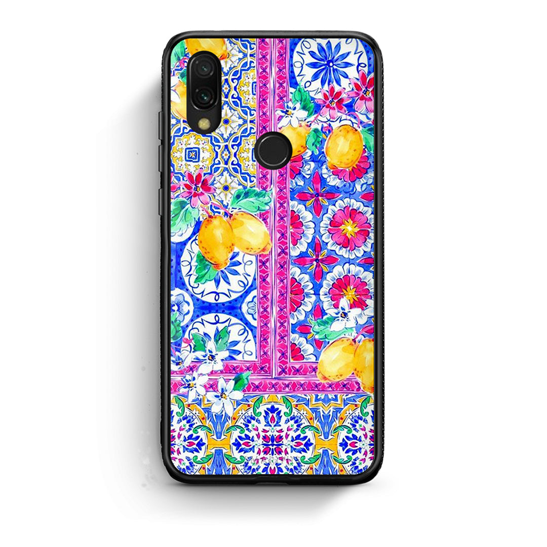 Xiaomi Redmi 7 Retro Spring θήκη από τη Smartfits με σχέδιο στο πίσω μέρος και μαύρο περίβλημα | Smartphone case with colorful back and black bezels by Smartfits