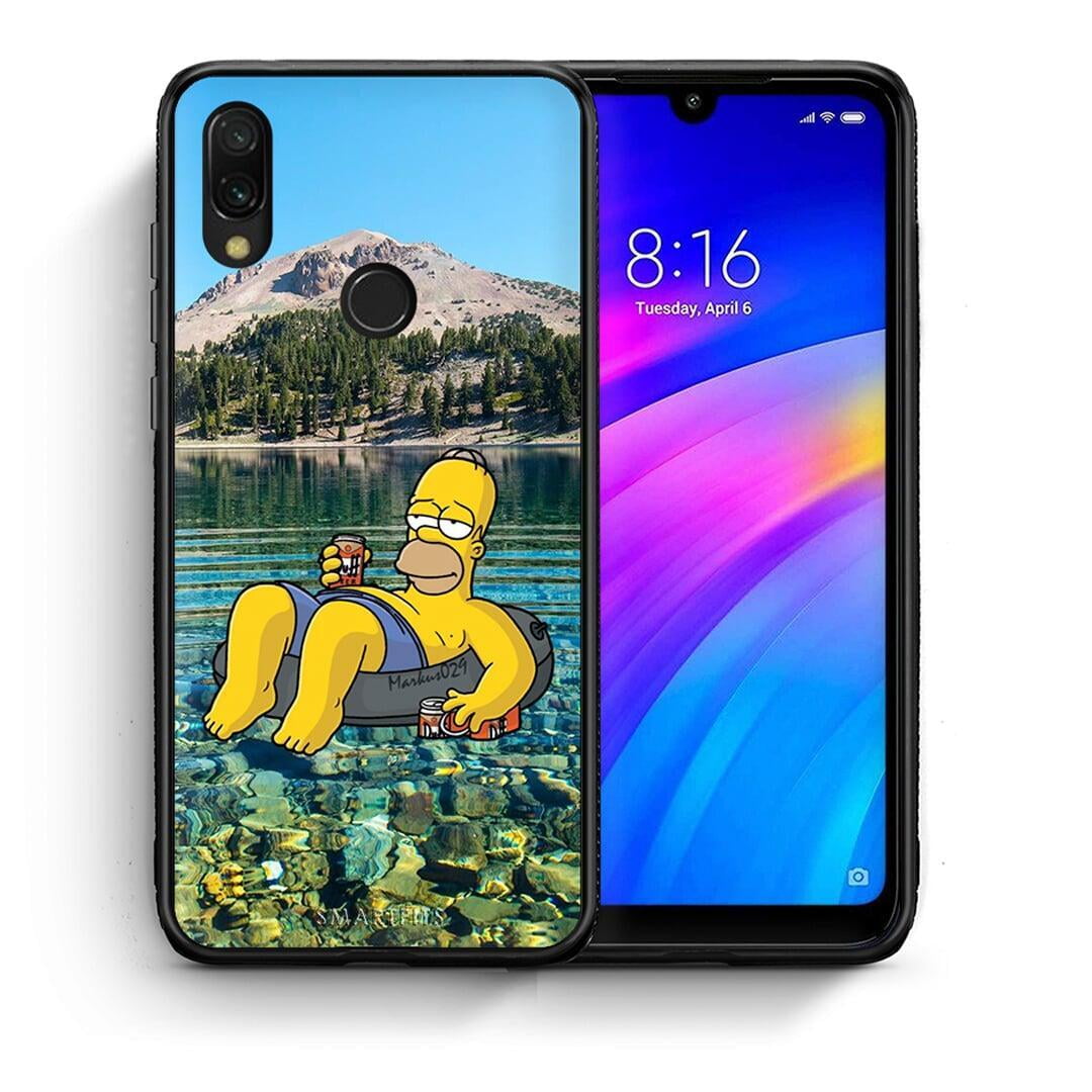 Θήκη Xiaomi Redmi 7 Summer Happiness από τη Smartfits με σχέδιο στο πίσω μέρος και μαύρο περίβλημα | Xiaomi Redmi 7 Summer Happiness case with colorful back and black bezels