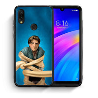 Thumbnail for Θήκη Αγίου Βαλεντίνου Xiaomi Redmi 7 Tangled 1 από τη Smartfits με σχέδιο στο πίσω μέρος και μαύρο περίβλημα | Xiaomi Redmi 7 Tangled 1 case with colorful back and black bezels