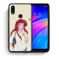 Thumbnail for Θήκη Xiaomi Redmi 7 Walking Mermaid από τη Smartfits με σχέδιο στο πίσω μέρος και μαύρο περίβλημα | Xiaomi Redmi 7 Walking Mermaid case with colorful back and black bezels