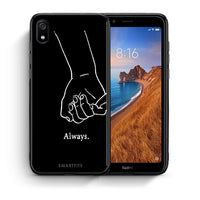 Thumbnail for Θήκη Αγίου Βαλεντίνου Xiaomi Redmi 7A Always & Forever 1 από τη Smartfits με σχέδιο στο πίσω μέρος και μαύρο περίβλημα | Xiaomi Redmi 7A Always & Forever 1 case with colorful back and black bezels