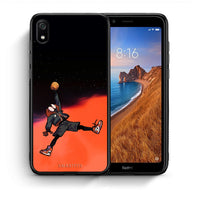Thumbnail for Θήκη Xiaomi Redmi 7A Basketball Hero από τη Smartfits με σχέδιο στο πίσω μέρος και μαύρο περίβλημα | Xiaomi Redmi 7A Basketball Hero case with colorful back and black bezels