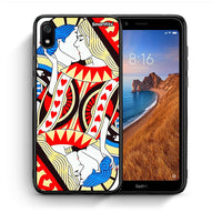 Thumbnail for Θήκη Xiaomi Redmi 7A Card Love από τη Smartfits με σχέδιο στο πίσω μέρος και μαύρο περίβλημα | Xiaomi Redmi 7A Card Love case with colorful back and black bezels