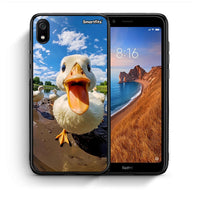 Thumbnail for Θήκη Xiaomi Redmi 7A Duck Face από τη Smartfits με σχέδιο στο πίσω μέρος και μαύρο περίβλημα | Xiaomi Redmi 7A Duck Face case with colorful back and black bezels
