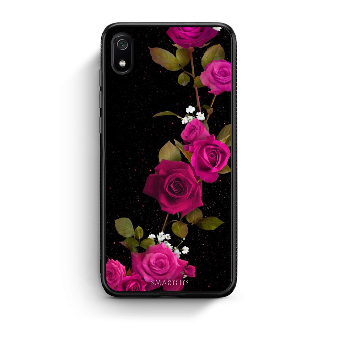4 - Xiaomi Redmi 7A Red Roses Flower case, cover, bumper
