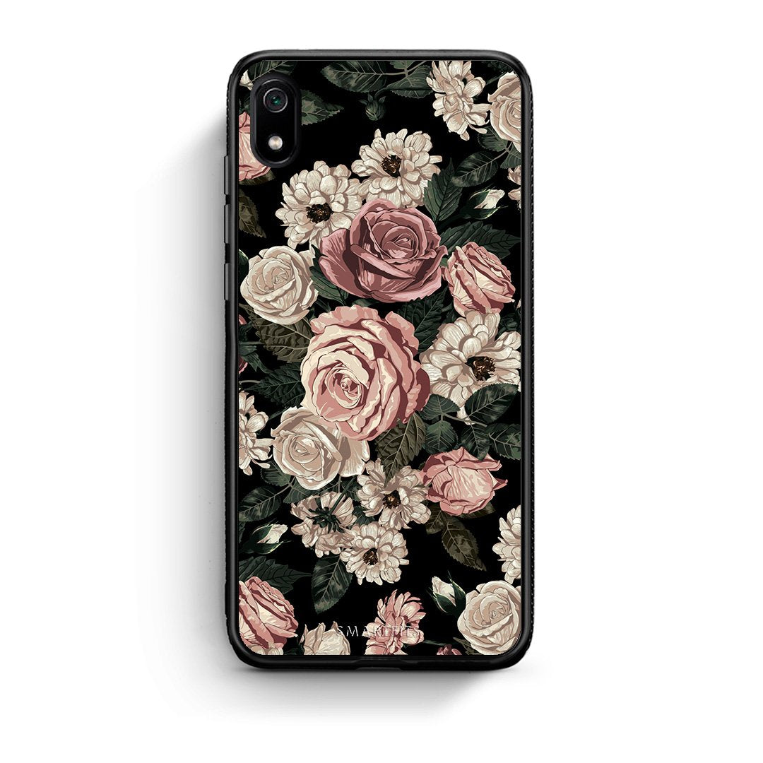 4 - Xiaomi Redmi 7A Wild Roses Flower case, cover, bumper