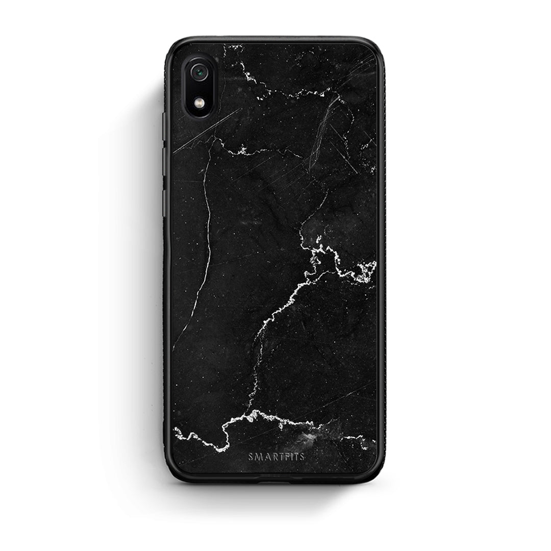 Xiaomi Redmi 7A Marble Black θήκη από τη Smartfits με σχέδιο στο πίσω μέρος και μαύρο περίβλημα | Smartphone case with colorful back and black bezels by Smartfits