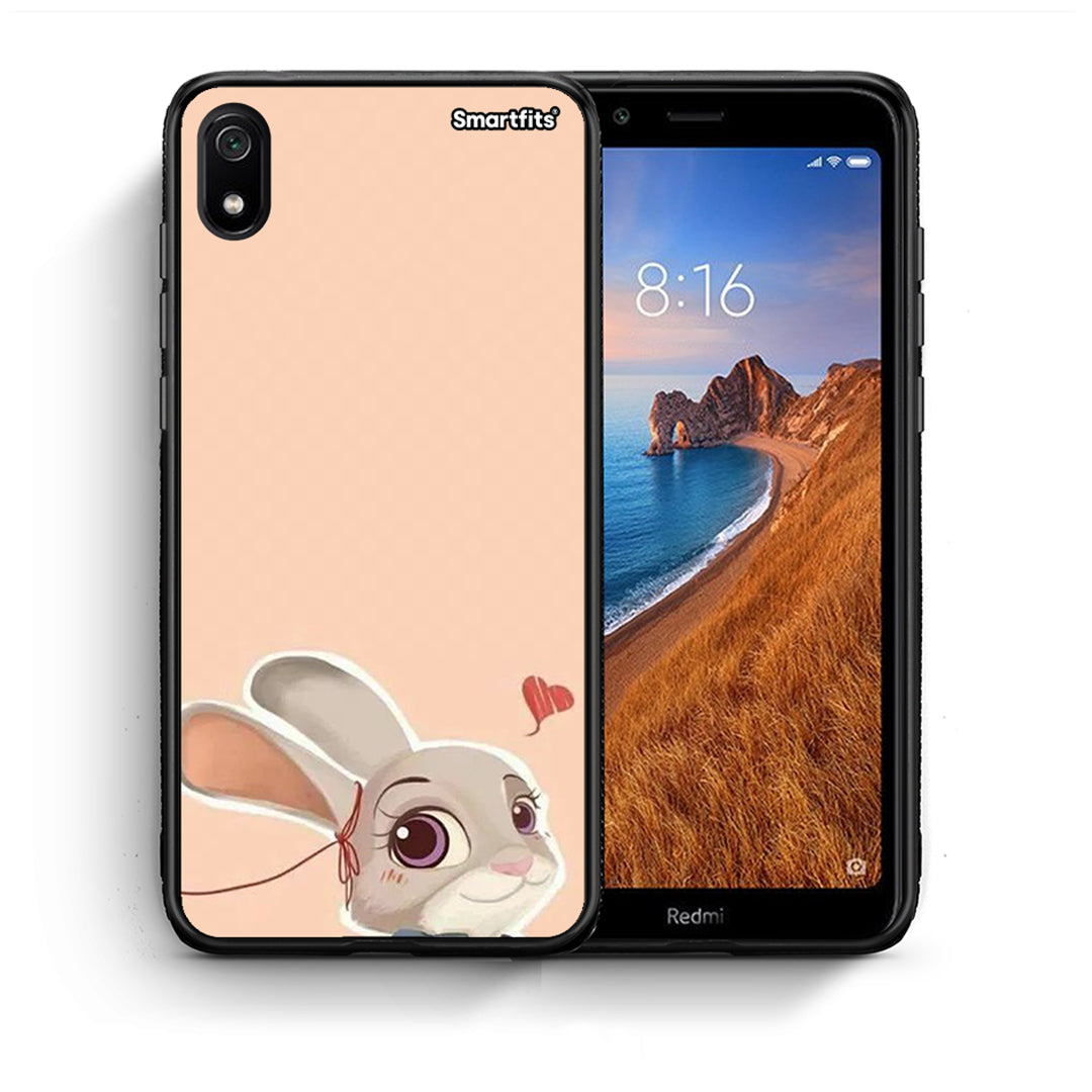 Θήκη Xiaomi Redmi 7A Nick Wilde And Judy Hopps Love 2 από τη Smartfits με σχέδιο στο πίσω μέρος και μαύρο περίβλημα | Xiaomi Redmi 7A Nick Wilde And Judy Hopps Love 2 case with colorful back and black bezels