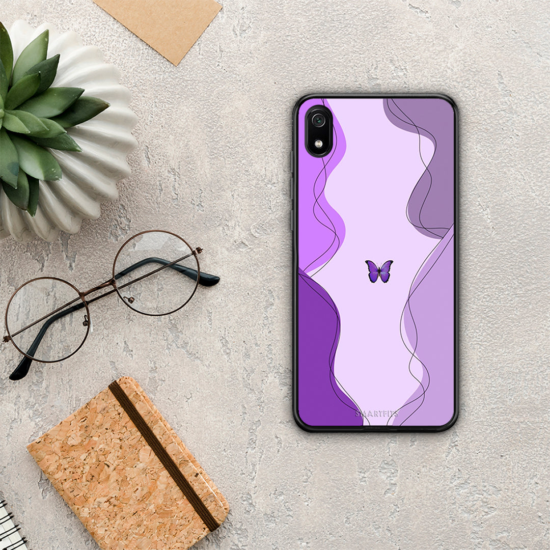 Purple Mariposa - Xiaomi Redmi 7a case