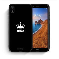 Thumbnail for Θήκη Xiaomi Redmi 7A King Valentine από τη Smartfits με σχέδιο στο πίσω μέρος και μαύρο περίβλημα | Xiaomi Redmi 7A King Valentine case with colorful back and black bezels