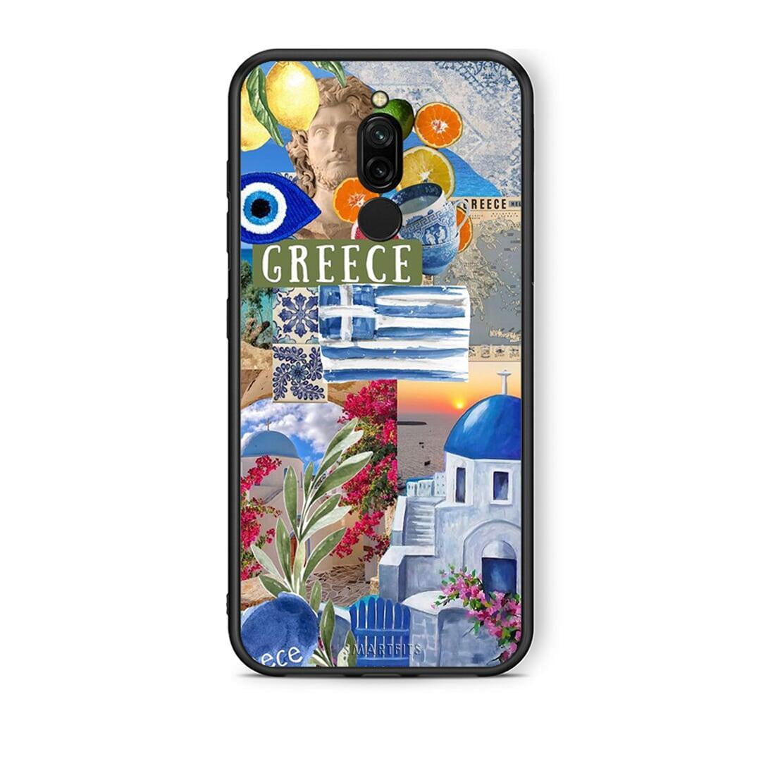 Xiaomi Redmi 8 All Greek Θήκη από τη Smartfits με σχέδιο στο πίσω μέρος και μαύρο περίβλημα | Smartphone case with colorful back and black bezels by Smartfits