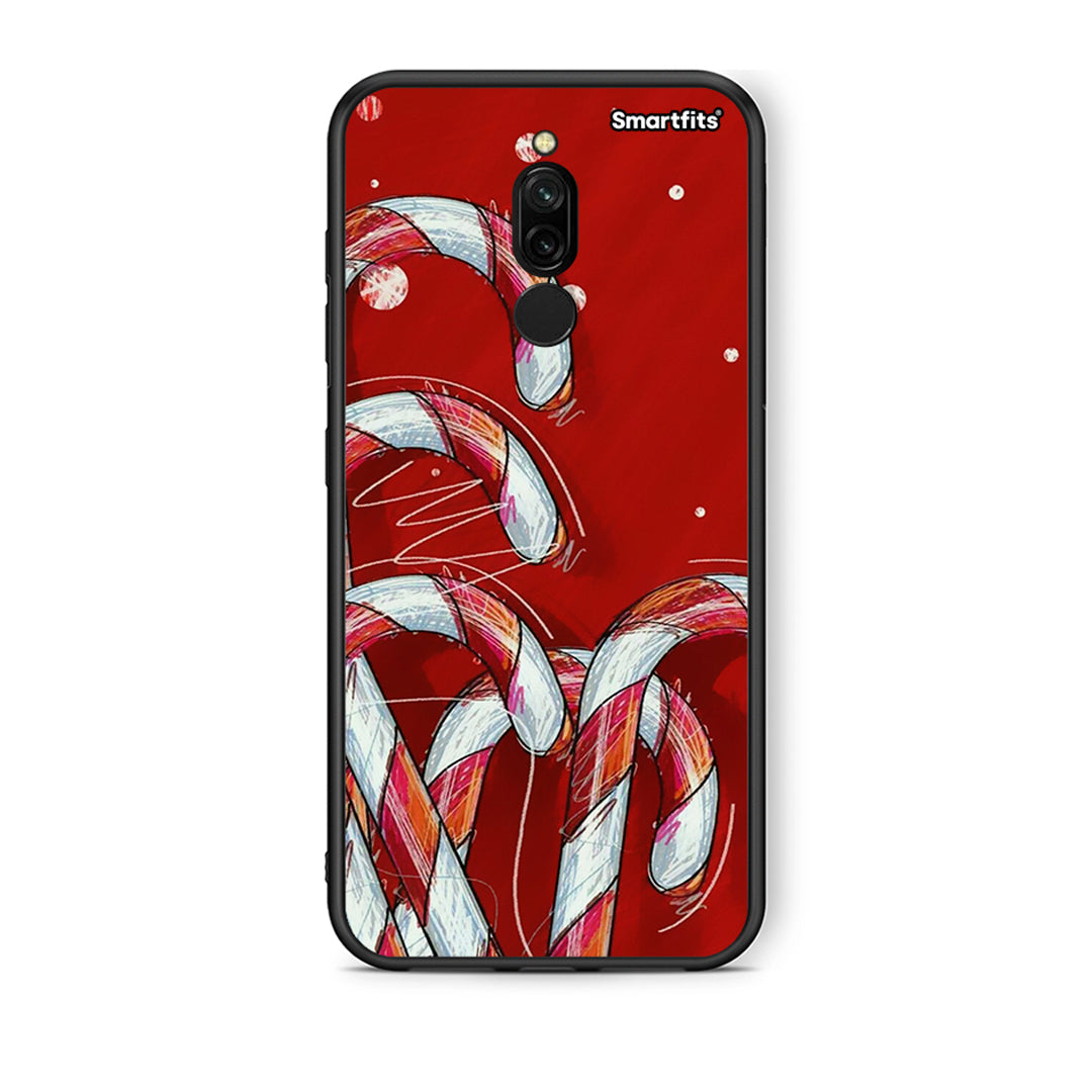 Xiaomi Redmi 8 Candy Cane θήκη από τη Smartfits με σχέδιο στο πίσω μέρος και μαύρο περίβλημα | Smartphone case with colorful back and black bezels by Smartfits