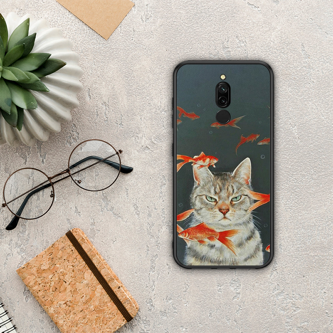 Cat Goldfish - Xiaomi Redmi 8 case