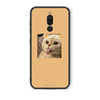 Thumbnail for Xiaomi Redmi 8 Cat Tongue θήκη από τη Smartfits με σχέδιο στο πίσω μέρος και μαύρο περίβλημα | Smartphone case with colorful back and black bezels by Smartfits