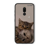 Thumbnail for Xiaomi Redmi 8 Cats In Love Θήκη από τη Smartfits με σχέδιο στο πίσω μέρος και μαύρο περίβλημα | Smartphone case with colorful back and black bezels by Smartfits
