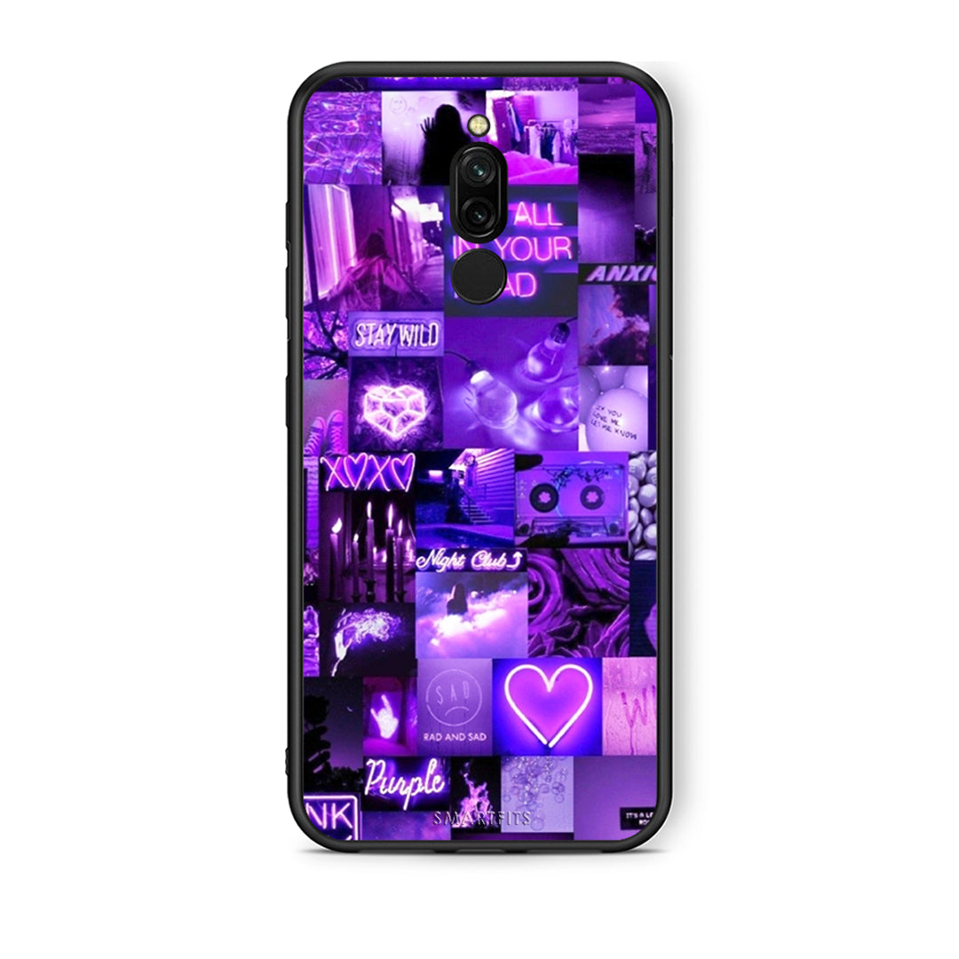 Xiaomi Redmi 8 Collage Stay Wild Θήκη Αγίου Βαλεντίνου από τη Smartfits με σχέδιο στο πίσω μέρος και μαύρο περίβλημα | Smartphone case with colorful back and black bezels by Smartfits