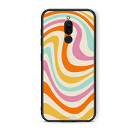 Thumbnail for Xiaomi Redmi 8 Colourful Waves θήκη από τη Smartfits με σχέδιο στο πίσω μέρος και μαύρο περίβλημα | Smartphone case with colorful back and black bezels by Smartfits