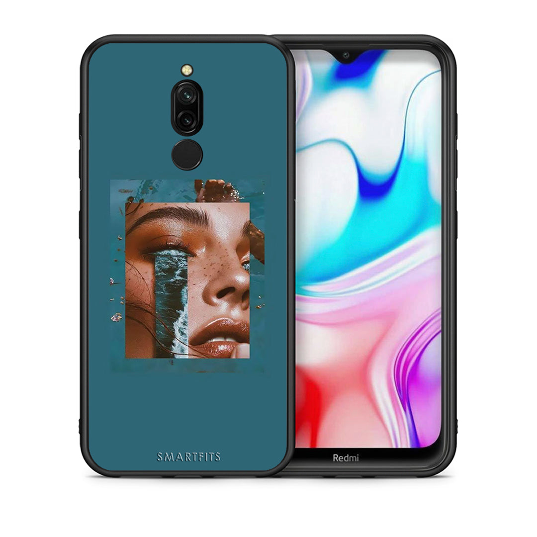 Θήκη Xiaomi Redmi 8 Cry An Ocean από τη Smartfits με σχέδιο στο πίσω μέρος και μαύρο περίβλημα | Xiaomi Redmi 8 Cry An Ocean case with colorful back and black bezels