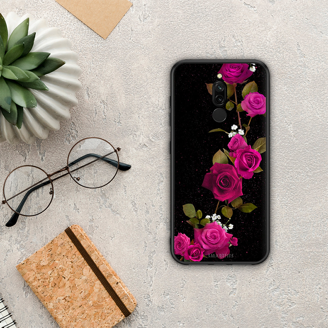 Flower Red Roses - Xiaomi Redmi 8 case 