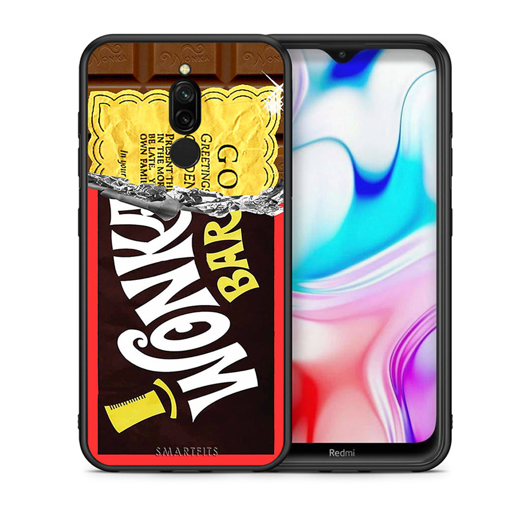 Θήκη Xiaomi Redmi 8 Golden Ticket από τη Smartfits με σχέδιο στο πίσω μέρος και μαύρο περίβλημα | Xiaomi Redmi 8 Golden Ticket case with colorful back and black bezels