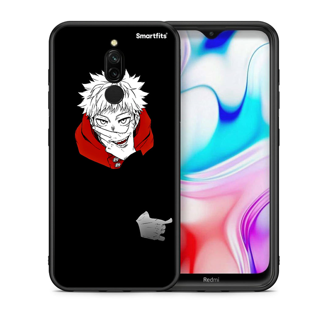 Θήκη Xiaomi Redmi 8 Itadori Anime από τη Smartfits με σχέδιο στο πίσω μέρος και μαύρο περίβλημα | Xiaomi Redmi 8 Itadori Anime case with colorful back and black bezels