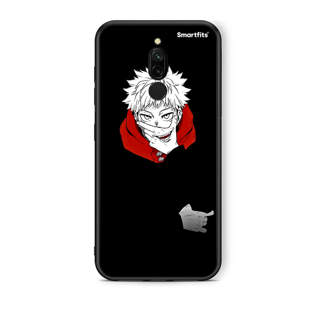 Xiaomi Redmi 8 Itadori Anime θήκη από τη Smartfits με σχέδιο στο πίσω μέρος και μαύρο περίβλημα | Smartphone case with colorful back and black bezels by Smartfits