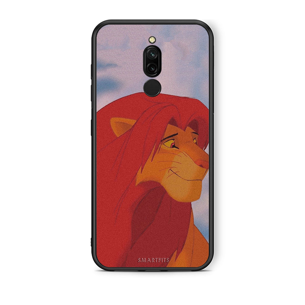 Xiaomi Redmi 8 Lion Love 1 Θήκη Αγίου Βαλεντίνου από τη Smartfits με σχέδιο στο πίσω μέρος και μαύρο περίβλημα | Smartphone case with colorful back and black bezels by Smartfits