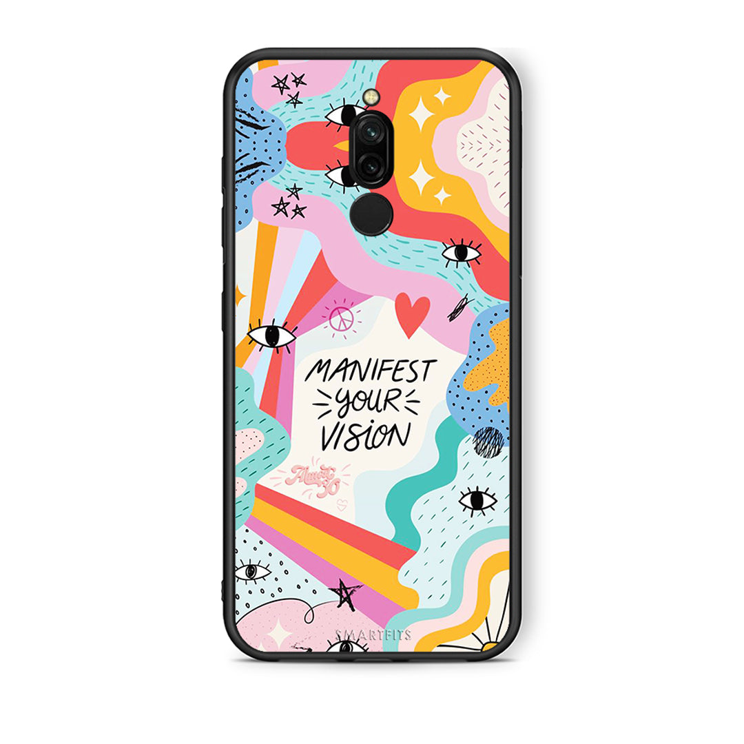 Xiaomi Redmi 8 Manifest Your Vision θήκη από τη Smartfits με σχέδιο στο πίσω μέρος και μαύρο περίβλημα | Smartphone case with colorful back and black bezels by Smartfits