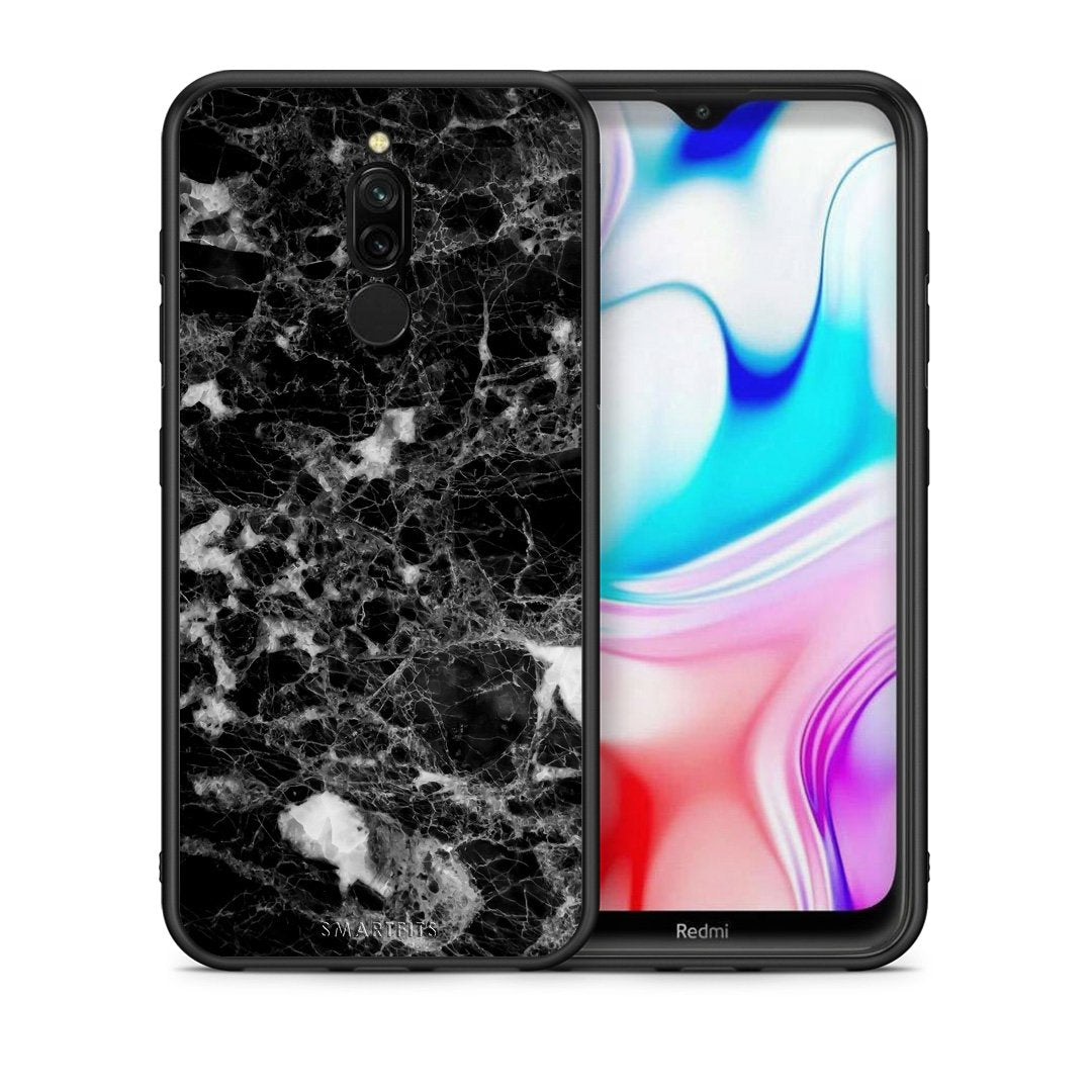 Θήκη Xiaomi Redmi 8 Male Marble από τη Smartfits με σχέδιο στο πίσω μέρος και μαύρο περίβλημα | Xiaomi Redmi 8 Male Marble case with colorful back and black bezels