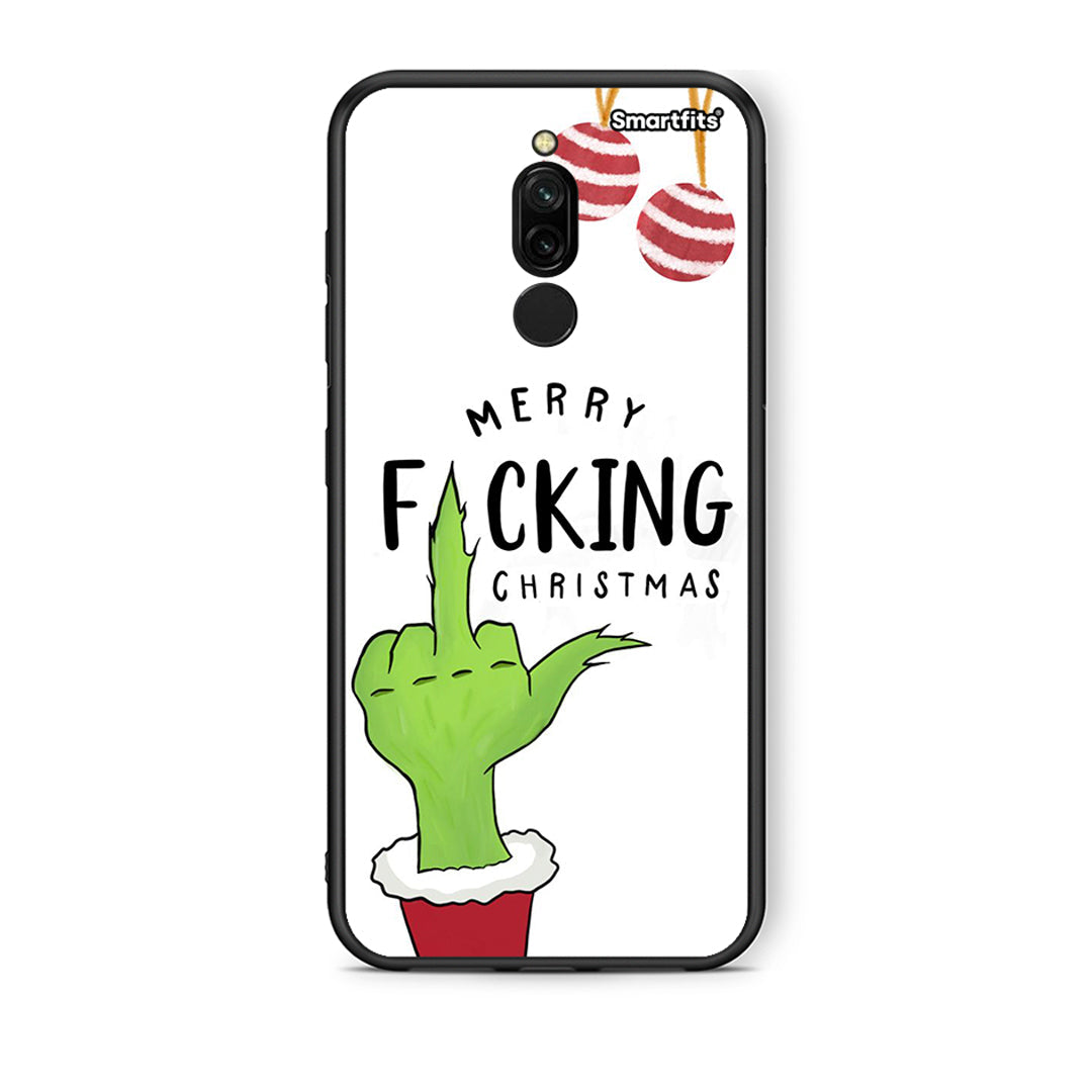 Xiaomi Redmi 8 Merry F Xmas θήκη από τη Smartfits με σχέδιο στο πίσω μέρος και μαύρο περίβλημα | Smartphone case with colorful back and black bezels by Smartfits