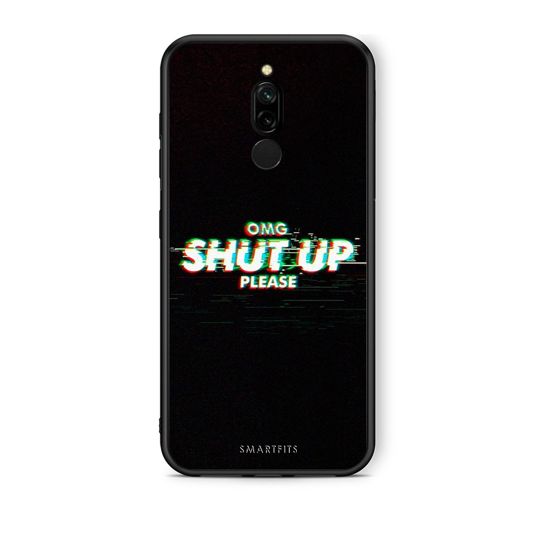 Xiaomi Redmi 8 OMG ShutUp θήκη από τη Smartfits με σχέδιο στο πίσω μέρος και μαύρο περίβλημα | Smartphone case with colorful back and black bezels by Smartfits