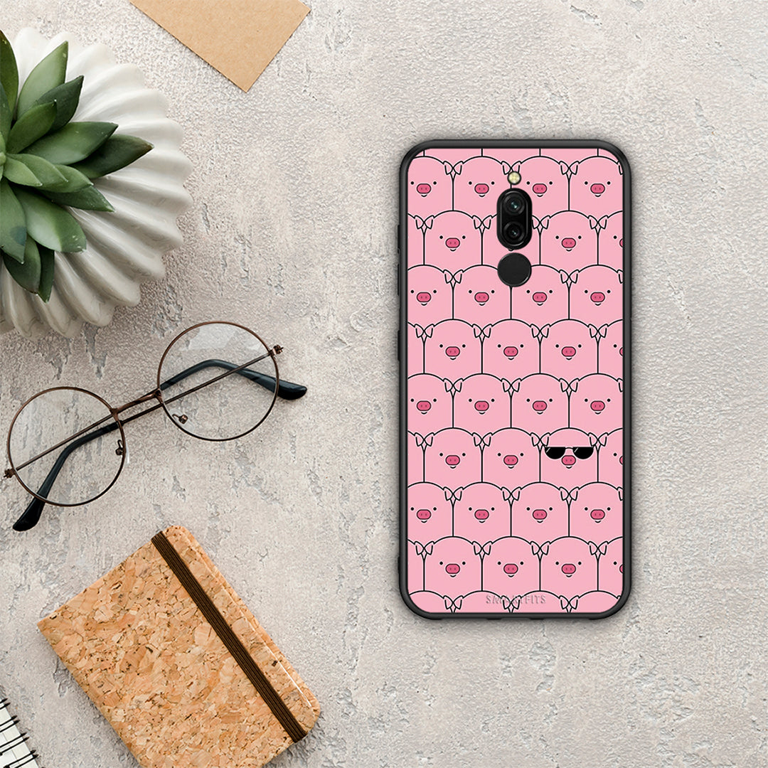 Pig Glasses - Xiaomi Redmi 8 case