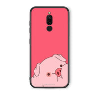 Thumbnail for Xiaomi Redmi 8 Pig Love 1 Θήκη Αγίου Βαλεντίνου από τη Smartfits με σχέδιο στο πίσω μέρος και μαύρο περίβλημα | Smartphone case with colorful back and black bezels by Smartfits