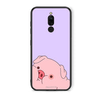 Thumbnail for Xiaomi Redmi 8 Pig Love 2 Θήκη Αγίου Βαλεντίνου από τη Smartfits με σχέδιο στο πίσω μέρος και μαύρο περίβλημα | Smartphone case with colorful back and black bezels by Smartfits
