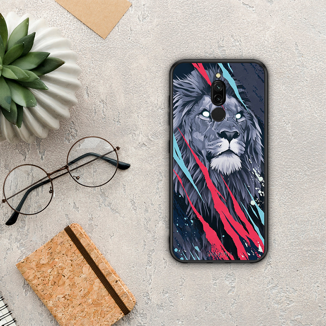PopArt Lion Designer - Xiaomi Redmi 8 case