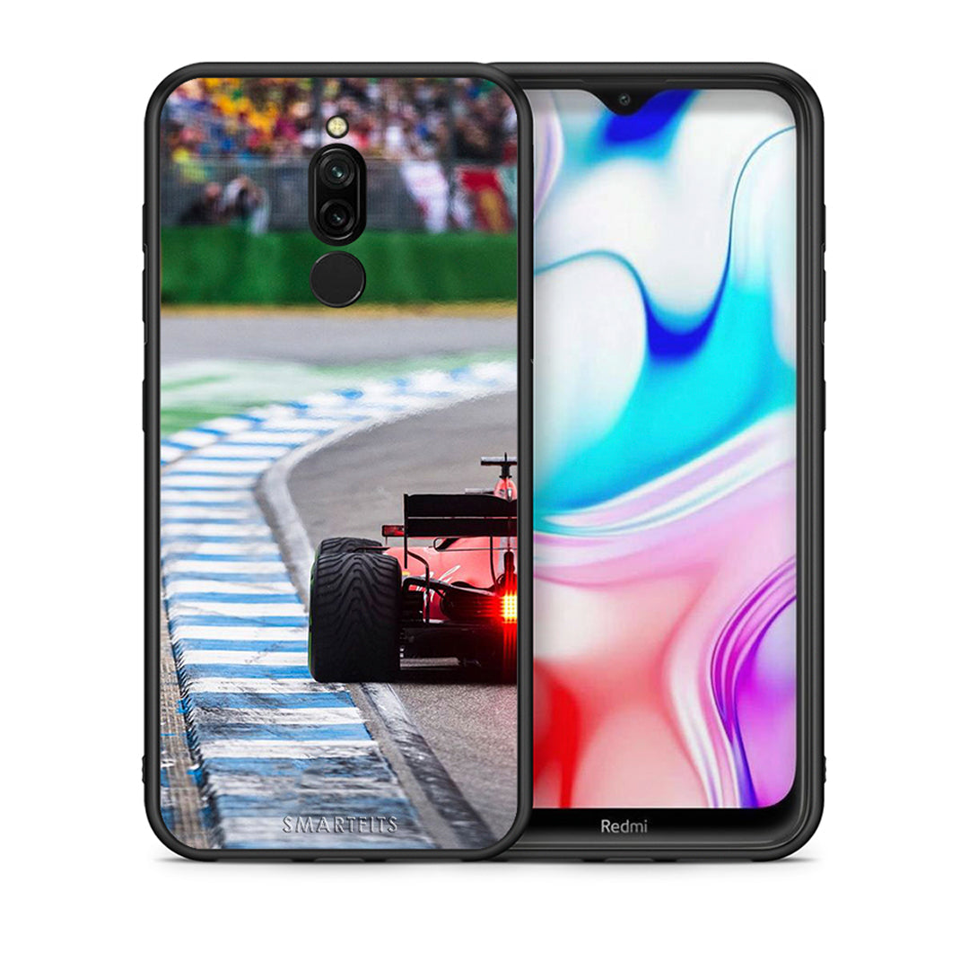 Θήκη Xiaomi Redmi 8 Racing Vibes από τη Smartfits με σχέδιο στο πίσω μέρος και μαύρο περίβλημα | Xiaomi Redmi 8 Racing Vibes case with colorful back and black bezels