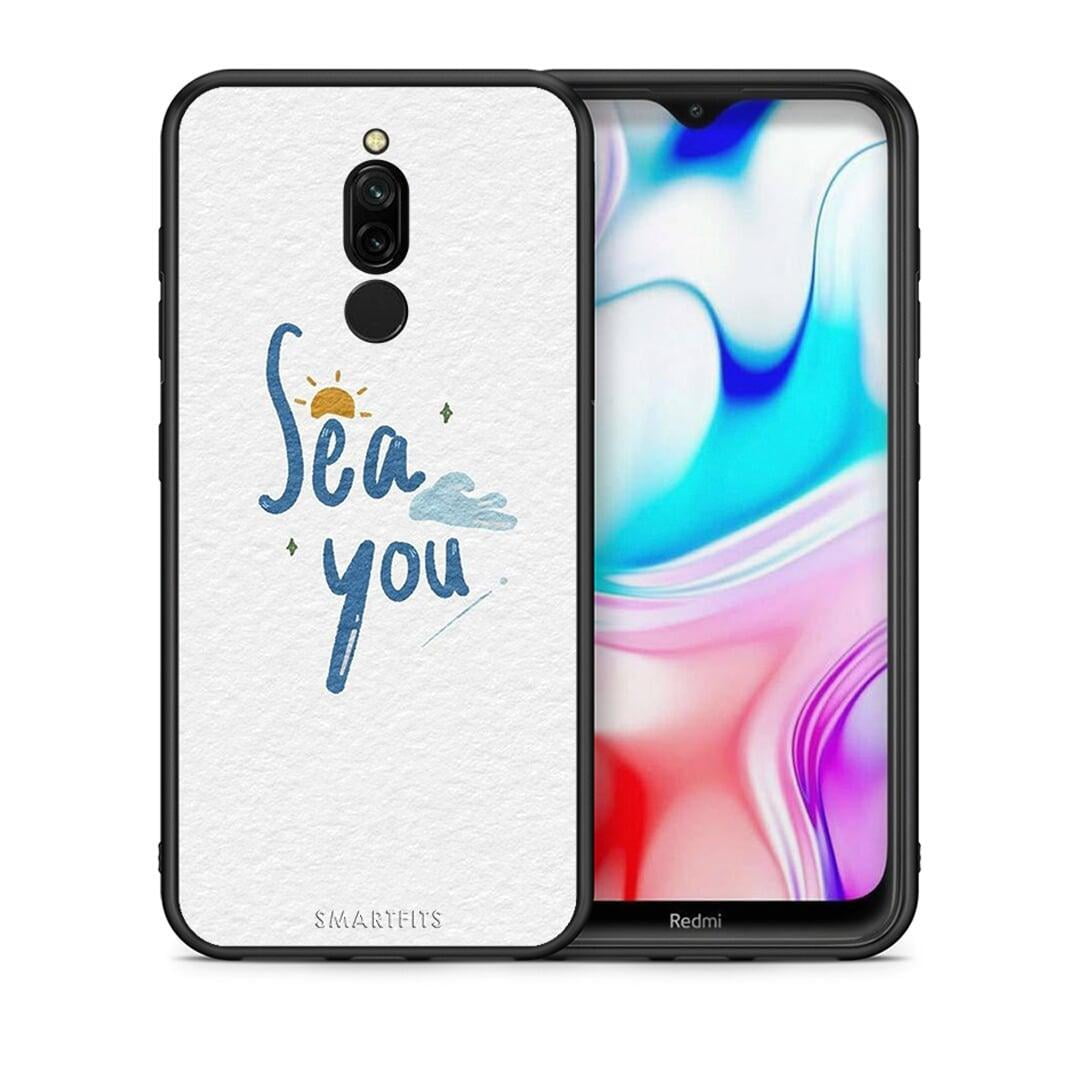 Θήκη Xiaomi Redmi 8 Sea You από τη Smartfits με σχέδιο στο πίσω μέρος και μαύρο περίβλημα | Xiaomi Redmi 8 Sea You case with colorful back and black bezels