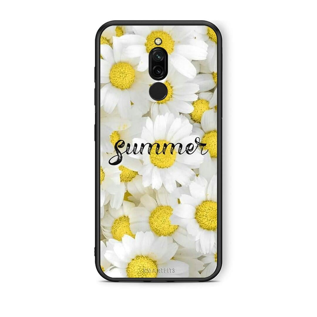 Xiaomi Redmi 8 Summer Daisies Θήκη από τη Smartfits με σχέδιο στο πίσω μέρος και μαύρο περίβλημα | Smartphone case with colorful back and black bezels by Smartfits