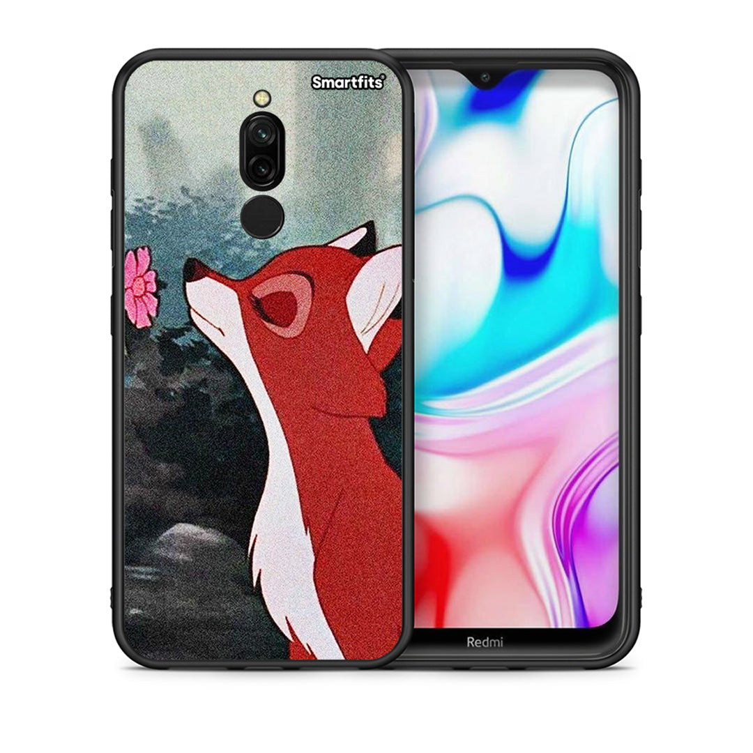 Θήκη Xiaomi Redmi 8 Tod And Vixey Love 2 από τη Smartfits με σχέδιο στο πίσω μέρος και μαύρο περίβλημα | Xiaomi Redmi 8 Tod And Vixey Love 2 case with colorful back and black bezels