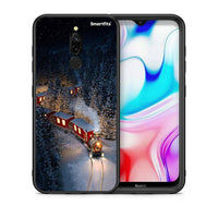 Thumbnail for Θήκη Xiaomi Redmi 8 Xmas Train από τη Smartfits με σχέδιο στο πίσω μέρος και μαύρο περίβλημα | Xiaomi Redmi 8 Xmas Train case with colorful back and black bezels