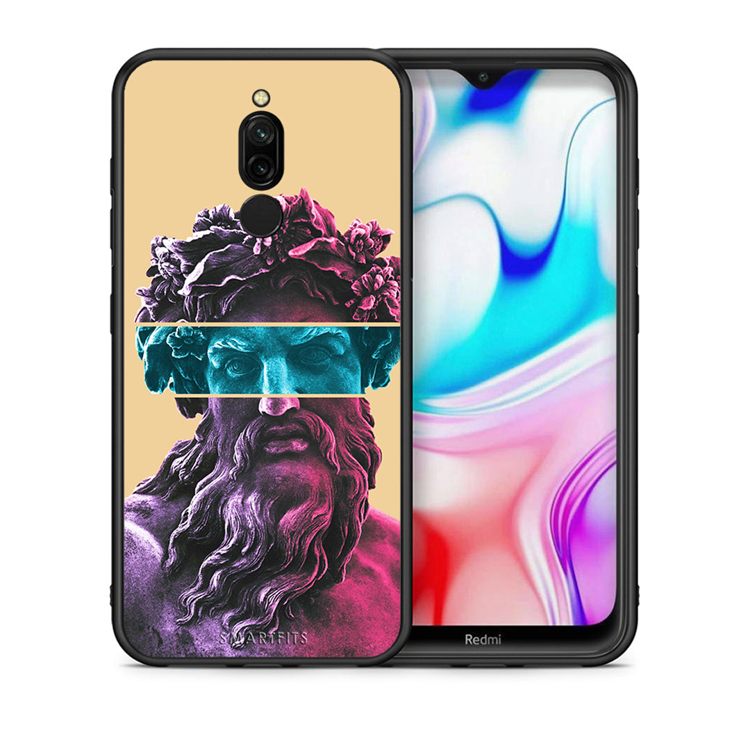 Θήκη Αγίου Βαλεντίνου Xiaomi Redmi 8 Zeus Art από τη Smartfits με σχέδιο στο πίσω μέρος και μαύρο περίβλημα | Xiaomi Redmi 8 Zeus Art case with colorful back and black bezels