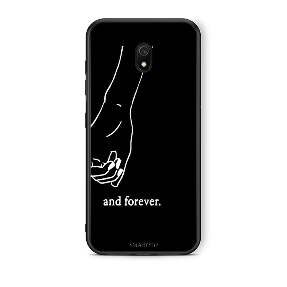 Xiaomi Redmi 8A Always & Forever 2 Θήκη Αγίου Βαλεντίνου από τη Smartfits με σχέδιο στο πίσω μέρος και μαύρο περίβλημα | Smartphone case with colorful back and black bezels by Smartfits